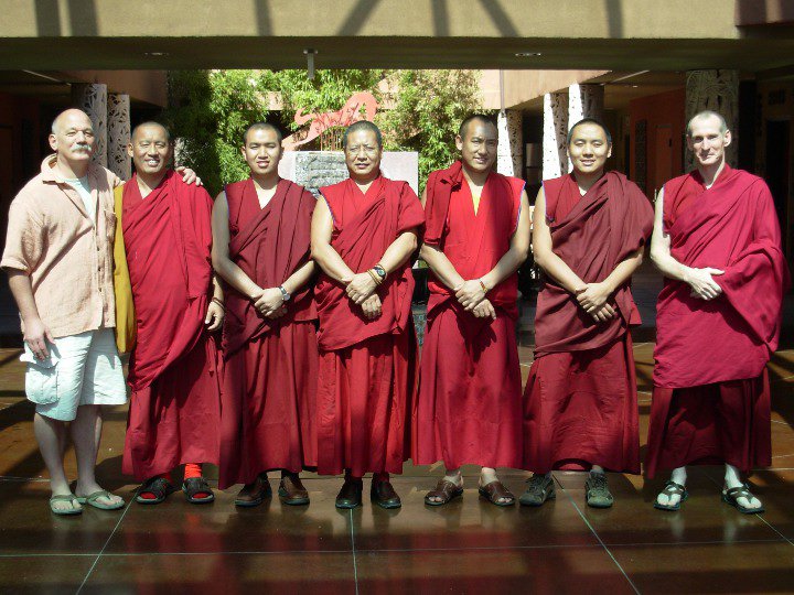 Mark Zyga with Tibetan Monks